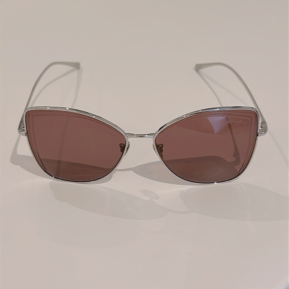 CHANEL Metal Butterfly Sunglasses 4253 Pink and Silver - Picture 7 of 9